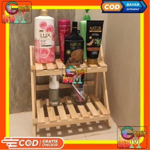 Rak Susun kayu Mini Serbaguna | Rak Meja Rakit Multifungsi