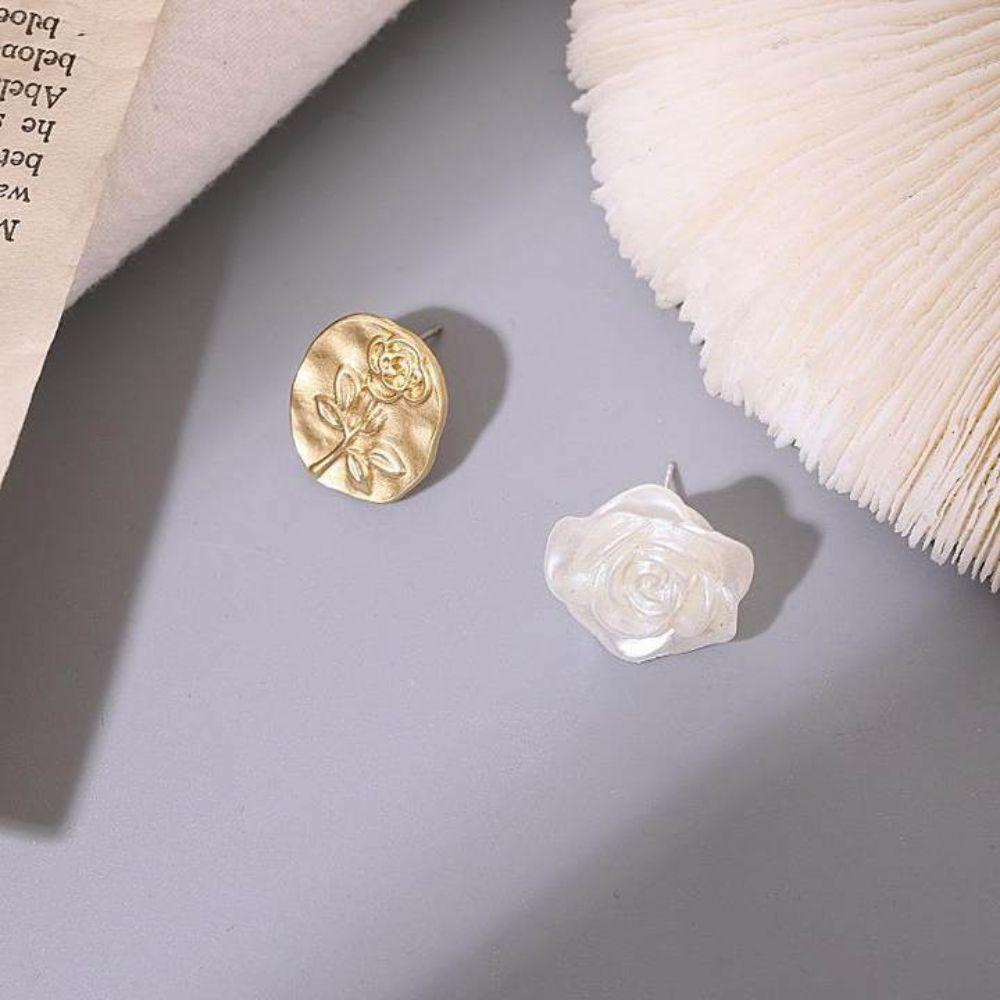 Mxbeauty Anting Pejantan Asimetris Wanita Chic Desain Rasa Hadiah Indah Temperamen Gaya Korea