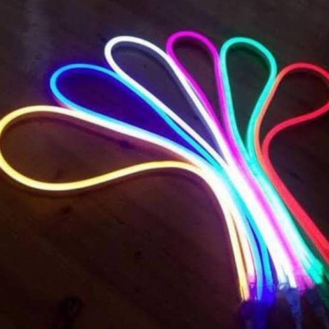Lampu Neon Flex LED Flexible Strip 5 Meter DC 12V IP65 WATERPROOF Selang LED NeonFlex 5 M 12 V IP65