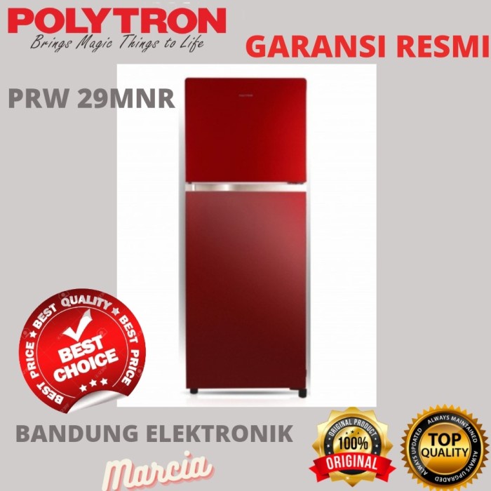 KULKAS POLYTRON PRW-29MNR / PRW29MNR , kulkas 2 pintu