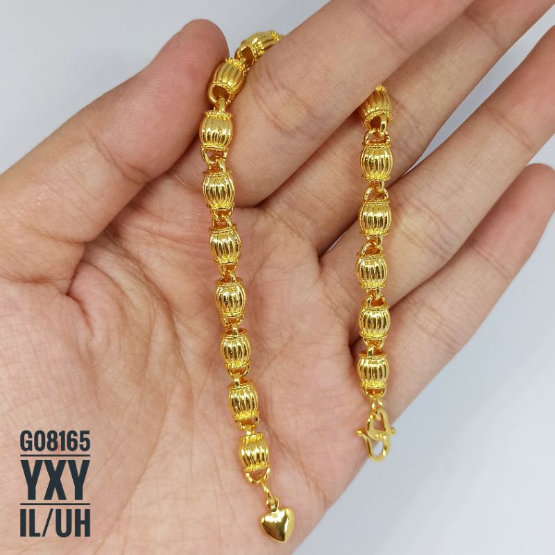 Gelang Yaxiya Rantai Mewah Warna 24k G08164