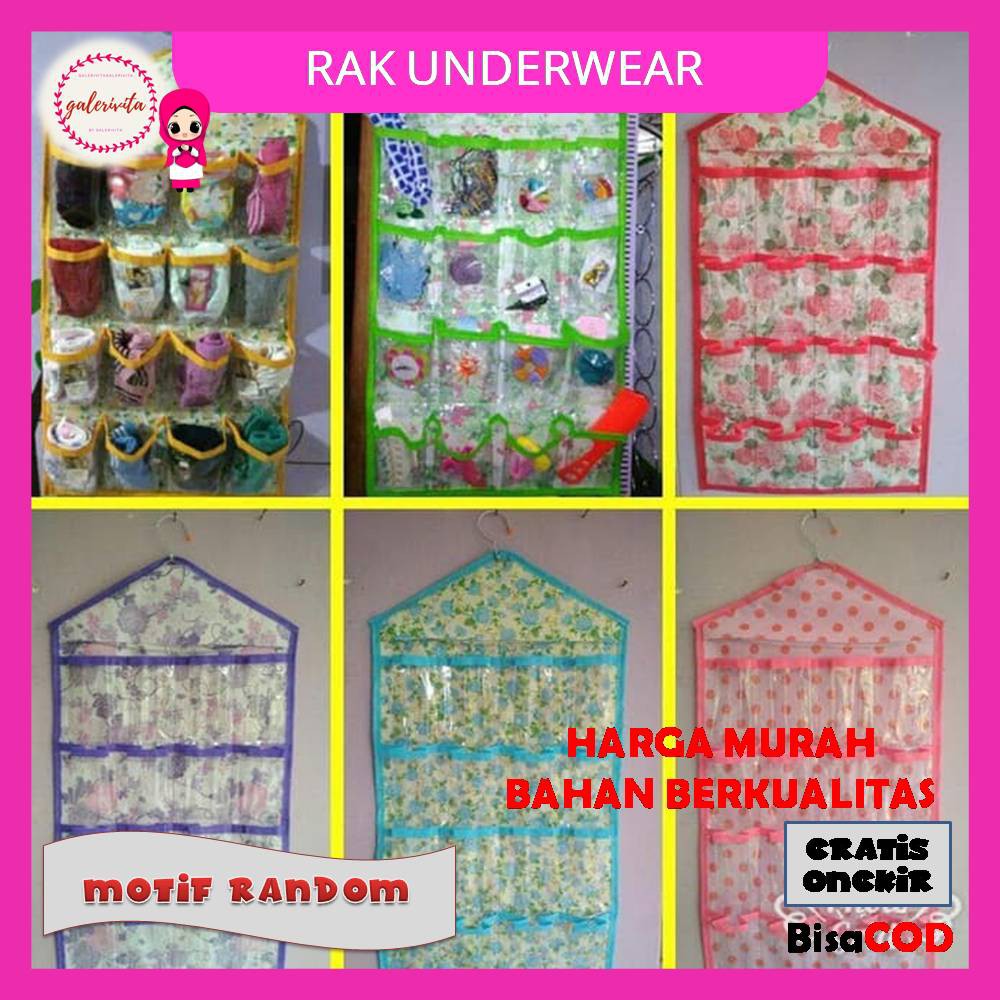 Rak Underwear / Gantungan Tempat Pakaian Celana Dalam / Rak Gantung Organizer / Rak CD