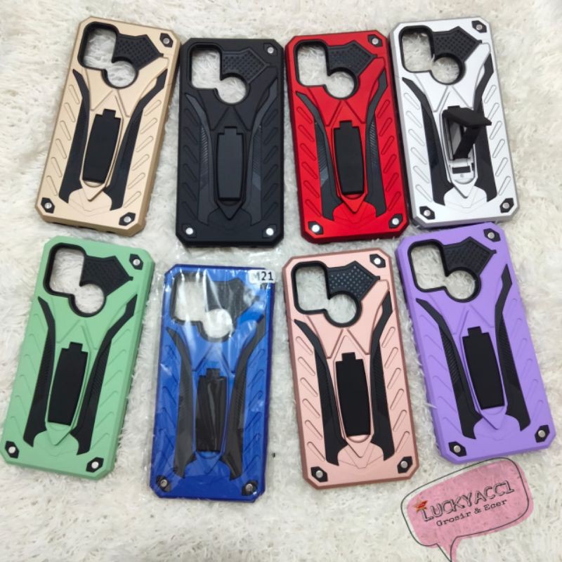 Hard case robot Phantom Samsung M21 case Transformer stand Samsung M21