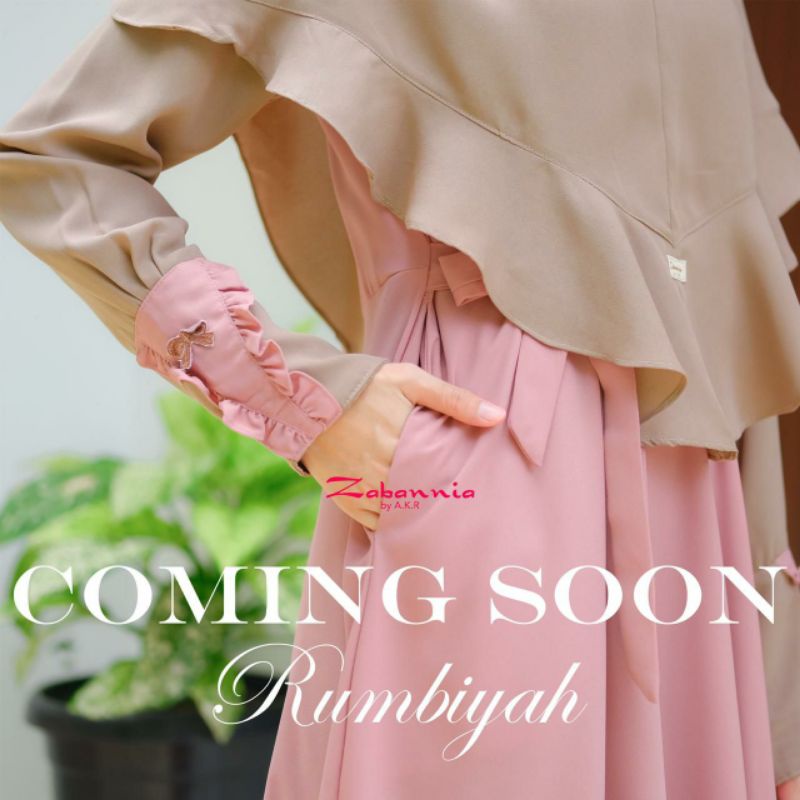 Rumbiyah gamis Original Zabannia Gamis only tanpa jilbab