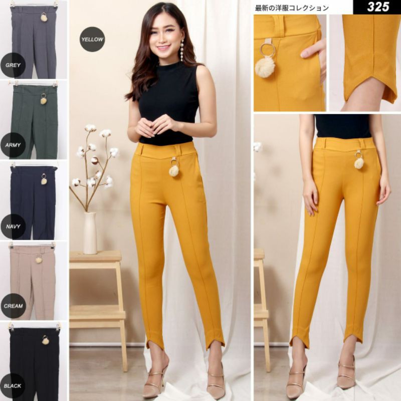 Celana stretch wanita twill katun wanita american drill