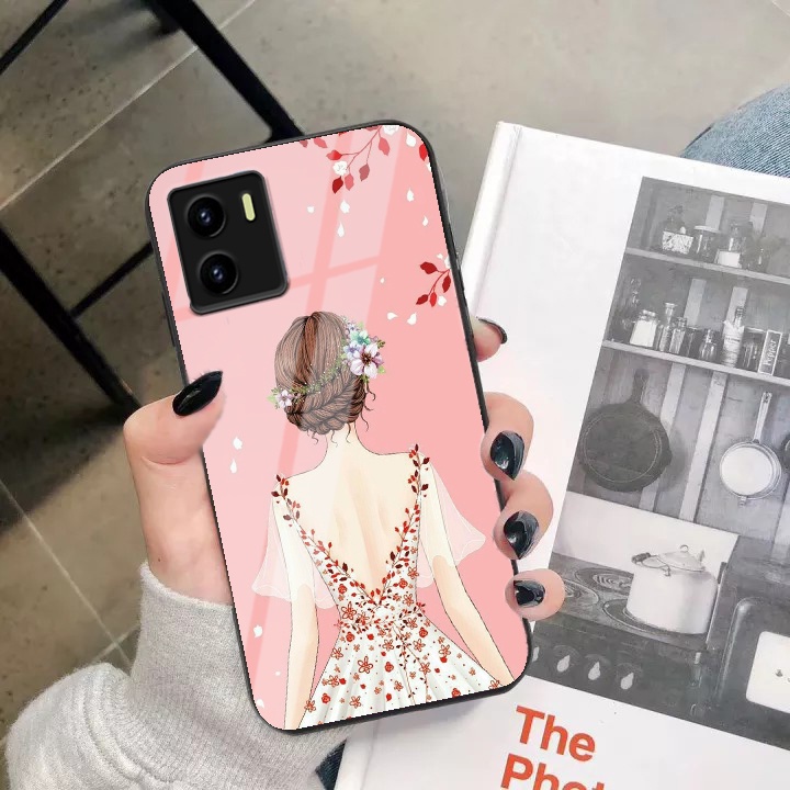 Softcase Glass Vivo Y15s - Case Vivo Y15s - Case Lucu - case Vivo Y15s - kesing Vivo Y15s - softcase