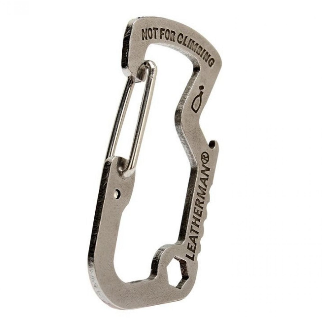 ersatile EDC Carabiner Stainless Steel with Bottle Opener - Silver