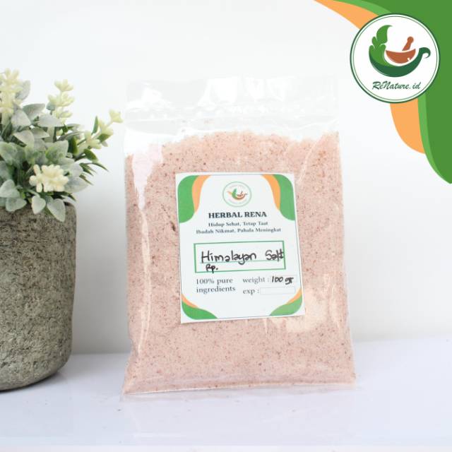 

RENATUREID - GARAM Himalayan Salt 100 gram / garam pink HERBAL RENA / HIMSALT RENATURE