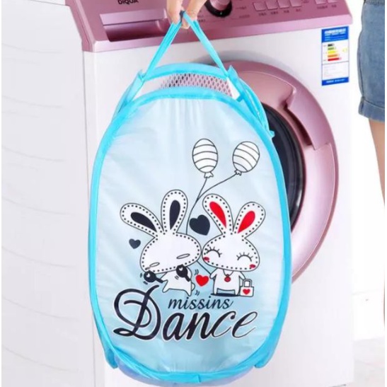 Keranjang Baju Kotor - Laundry Bag Organizer - Keranjang Baju Kotor Karakter Lipat