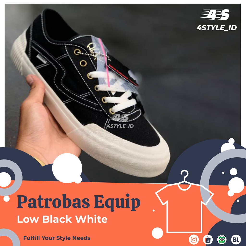 Patrobas Equip Low Black White