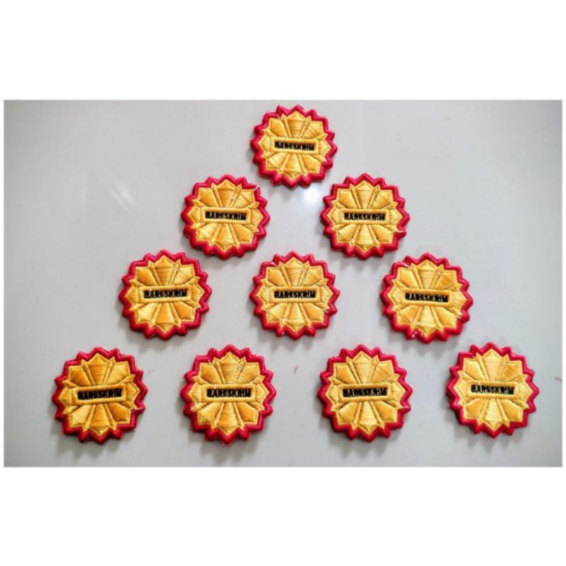 ATRIBUT PDL POLRI - PIN BARESKRIM BORDIR TIMBUL