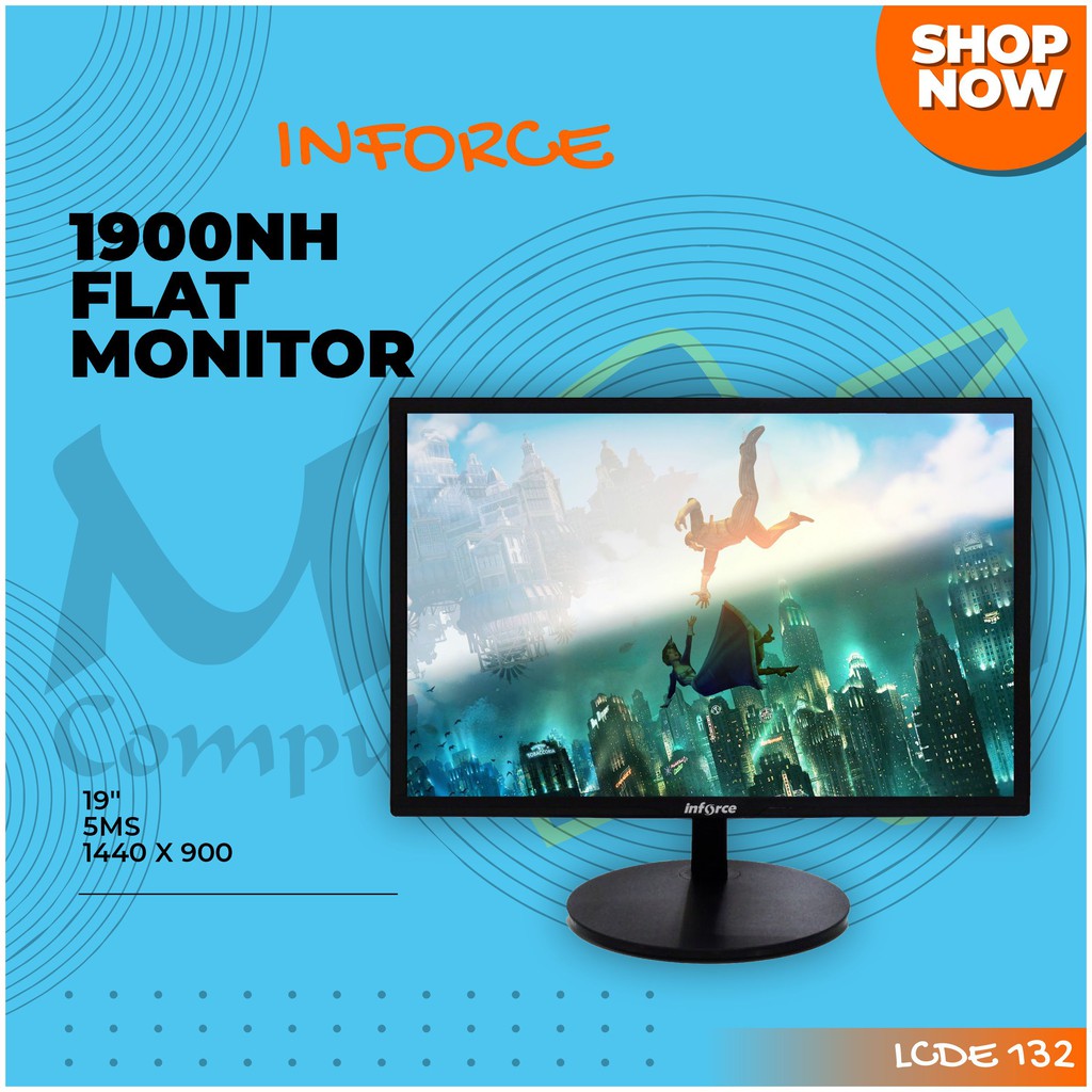 Inforce 1900NH 19" 1440x900 5ms HDMI VGA Audio In DC High Glossy Finish Monitor