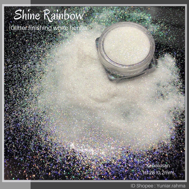 1/128 SHINE RAINBOW [3gr] finishing white henna