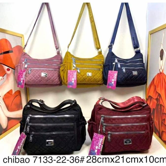 CB7133 Tas Selempang Wanita Import Chibao Bordir Bunga