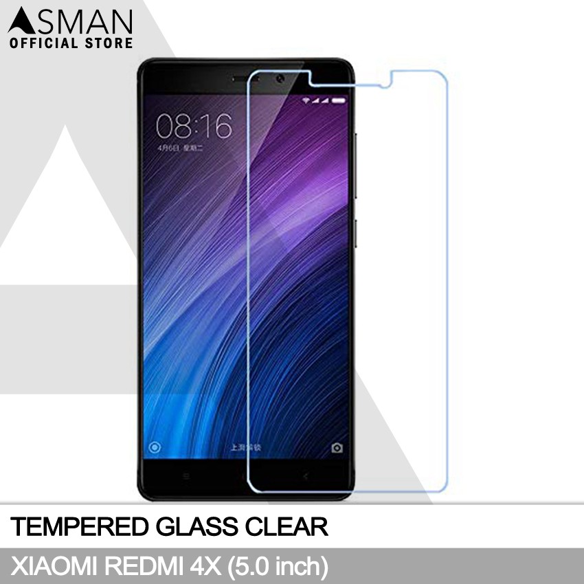 Tempered Glass Xiaomi Redmi 4X (5.0&quot;) | Anti Gores Pelindung Layar Kaca - Bening