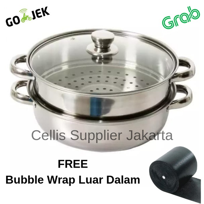 Dandang Steamer Panci Kukus Stainless 28Steamer Pan