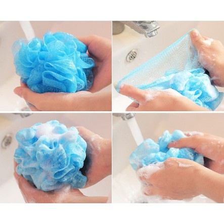 [Check Out 1000] Shower puff / Spons mandi / Bath Sponge Jaring Sikat Badan / Spon Busa Sabun / Bubble Foam Daki