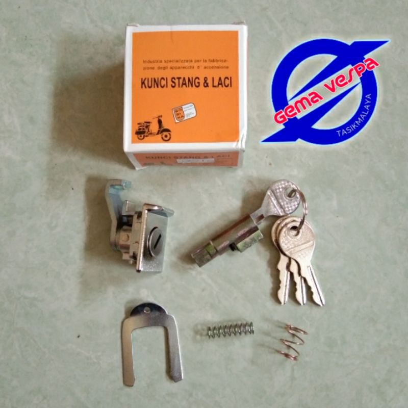 Kunci stang + laci vespa Super