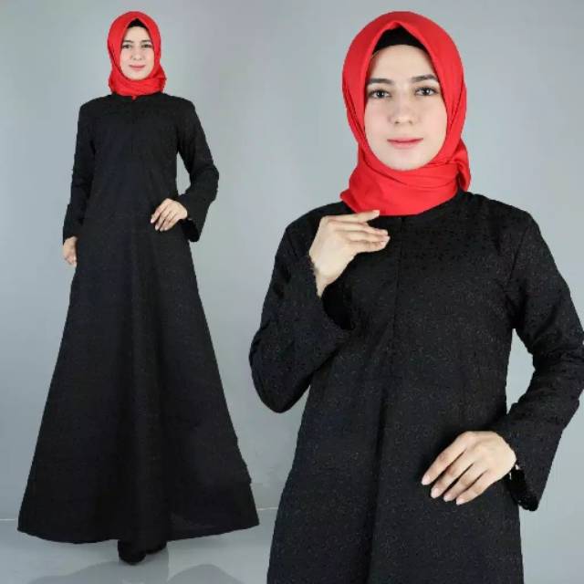 Gamis Hitam Polos / Gamis Untuk Umroh / Gamis Hitam / Gamis Hitam