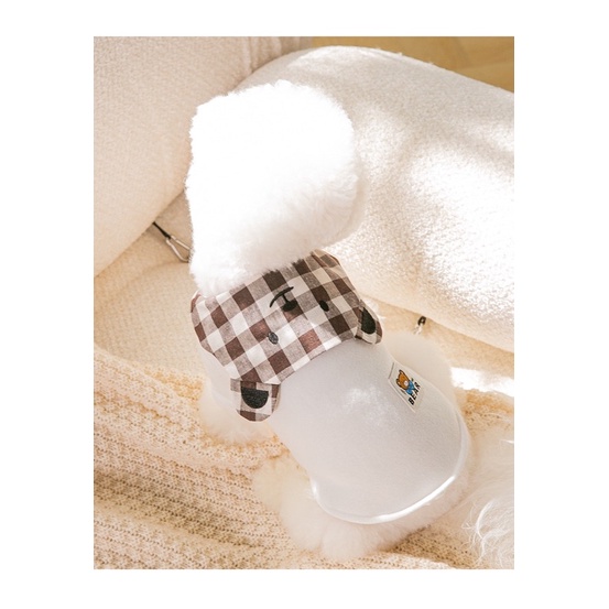 Jun ho korea bear checker bib top