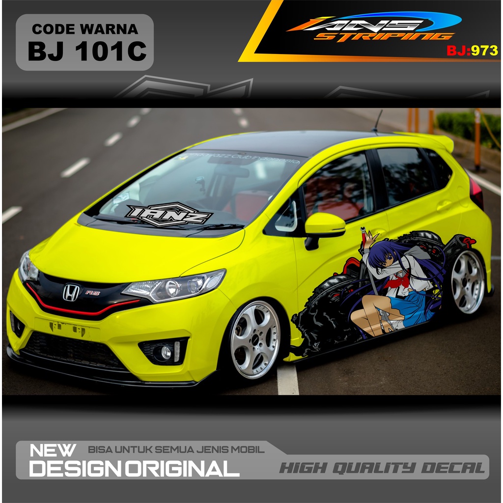 VARIASI STICKER MOBIL JAZZ / STIKER MOBIL BRIO / DECAL STIKER MOBIL SWIFT / STIKER MOBIL TOYOTA  / STIKER YARIS AYLA