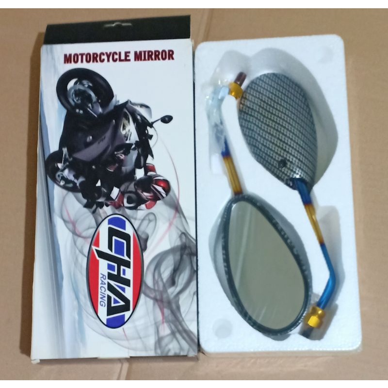 Spion Suzuki Satria Fu Carbon Tangkai Twotone