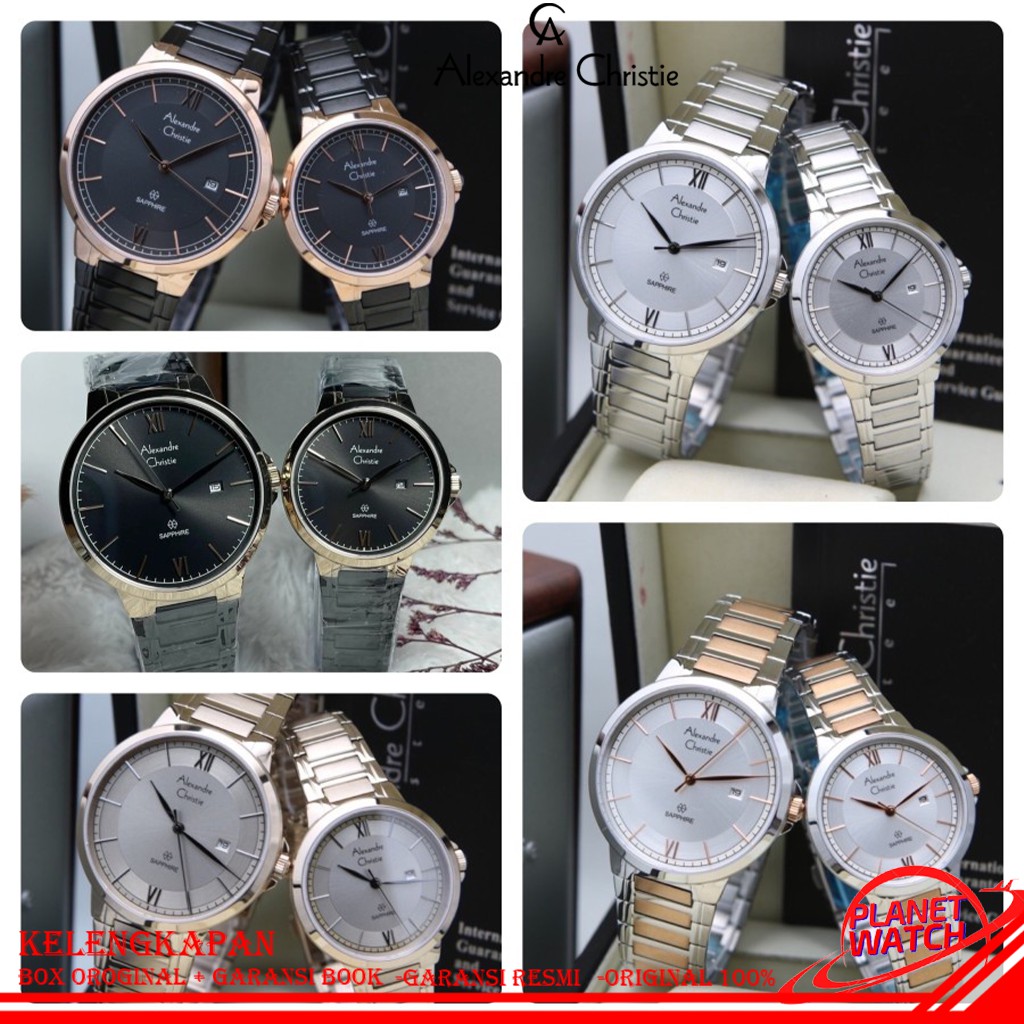 ALEXANDRE CHRISTIE COUPLE ORIGINAL JAM TANGAN ALEXANDRE CHRISTIE COUPLE JAM ALEXANDRE CHRISTIE AC AL