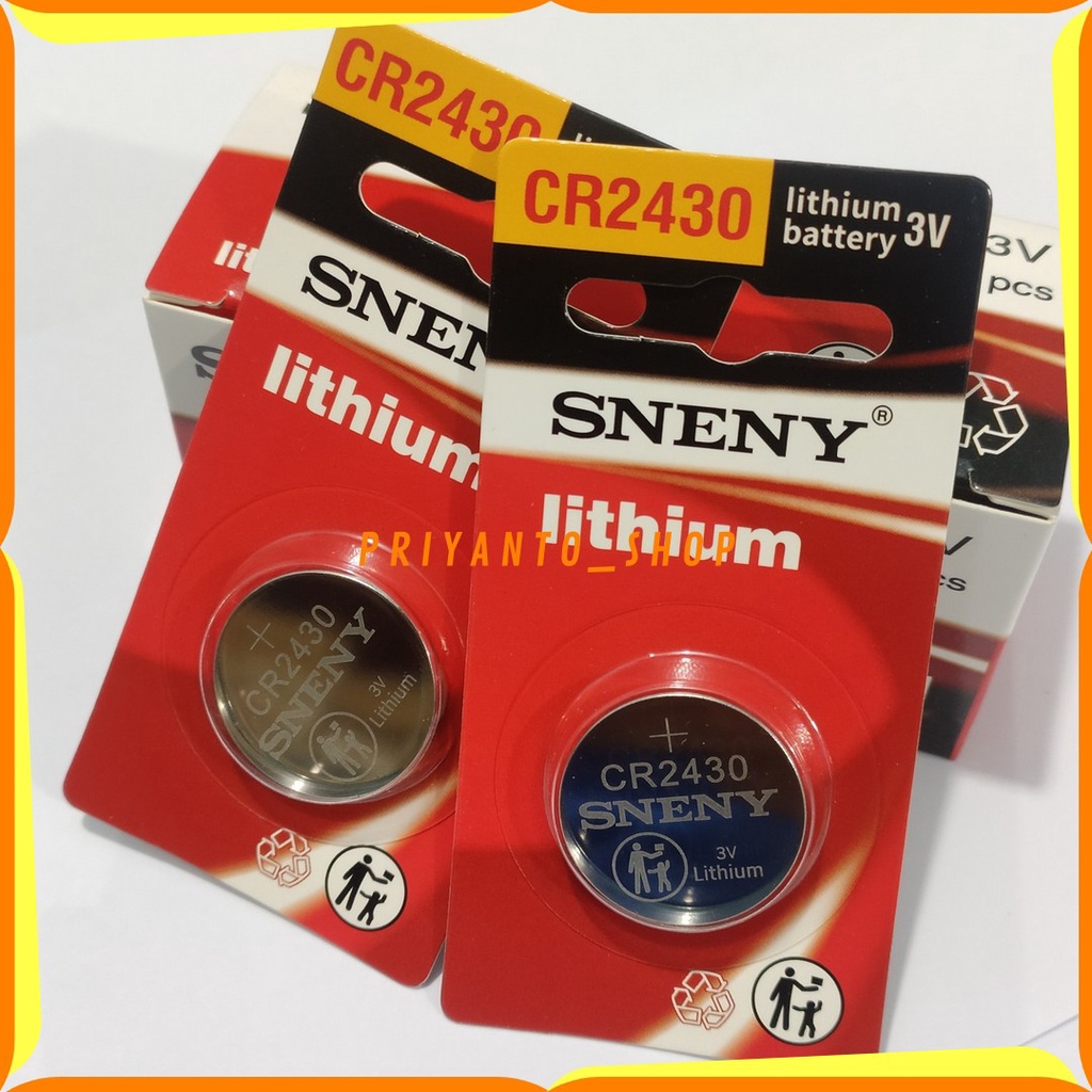 BATERAI SNENY LITHIUM 3V CR 2430 BATERAI KANCING CR2430 ASLI ORIGINAL