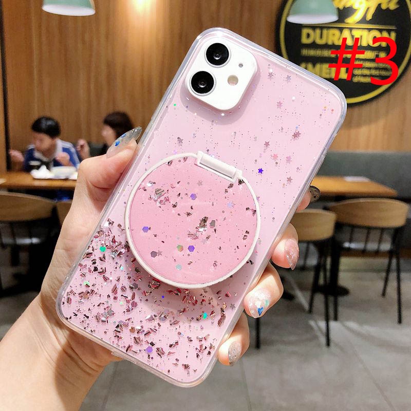 FTD Round Mirror Case Xiaomi Redmi 8 Note 7 8 Pro 9 Glitter Casing SAMSUNG A11 A20S A50 A30S A50S A51