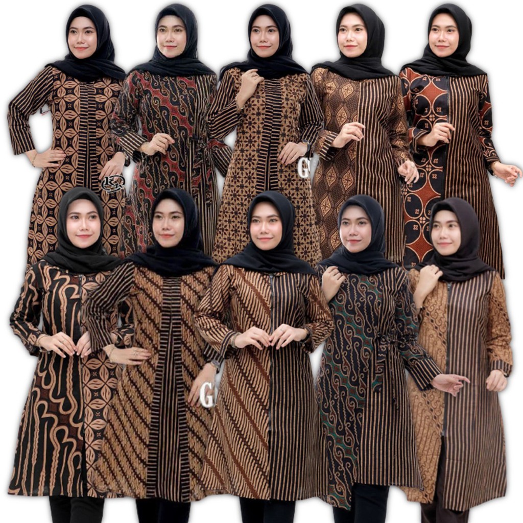 [PROMO MINGGU INI] COD tunik batik wanita jumbo atasan terlaris seragam batik terbaru by Batik PITTO