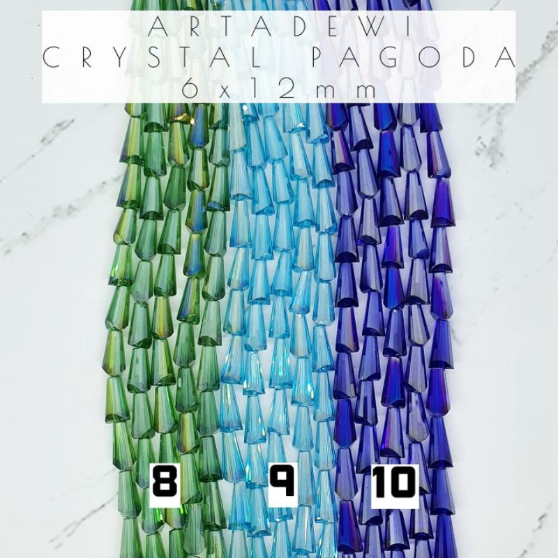 CC1804 | Kristal pagoda 6x12 mm / kristal terompetio8 8n8.