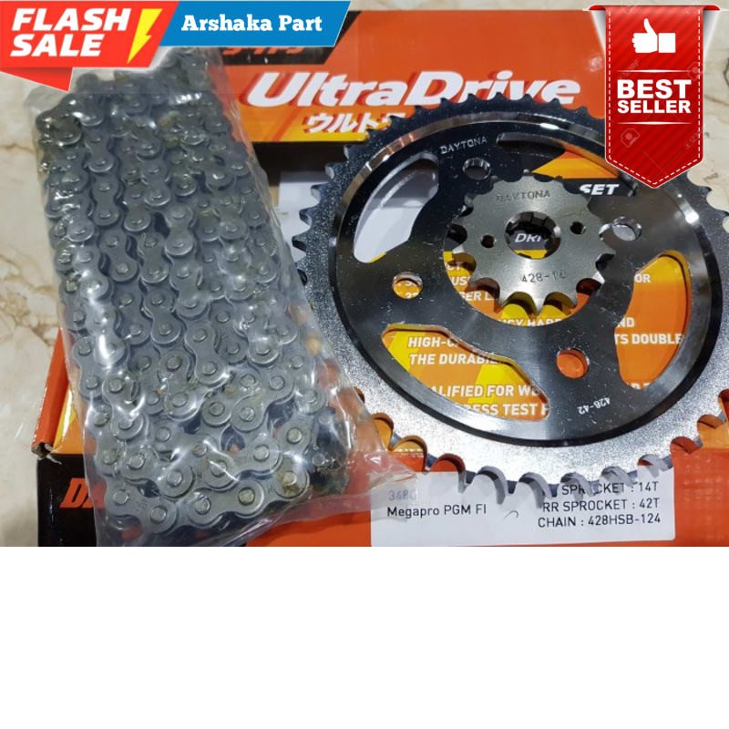 PROMO GEAR GIR SET MEGAPRO MONOSOK FI INJEKSI CARBURATOR ASLI ORI DAYTONA PASTI ASLI ORIGINAL