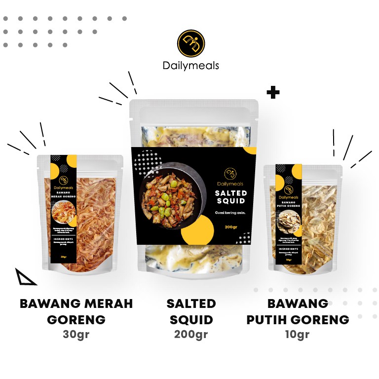 

Dailymeals - Cumi Sambal Bawang set ala Chef Juna
