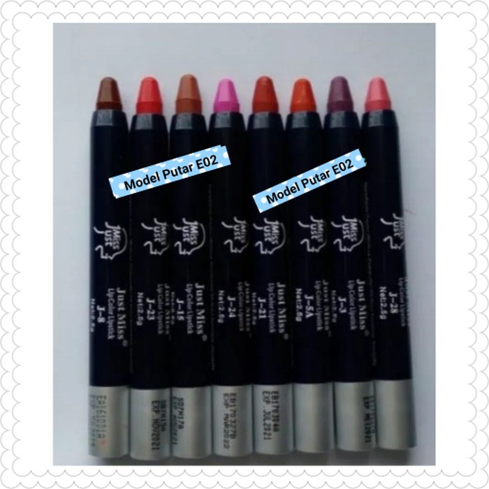 Diskon JUST MISS LIPSTIK PUTAR MODEL E02 Spesial