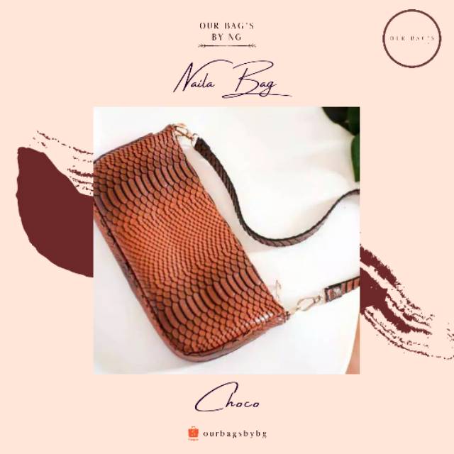 NAILA BAG/SHOULDER BAG/TAS PUNDAK/TAS KETEK/TAS KEKINIAN/ TAS CROCO/TAS MURAH/TAS CEWE