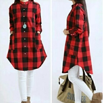 Baju Tunik Wanita Remaja Import Kekinian Terbaru 2020 Jumbo Bahan Katun Fashion Muslim Dewasa