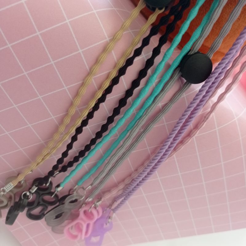 KONEKTOR MASKER 2in1 / TALI PADI BOBA / KALUNG MASKER / STRAP MASKER HIJAB