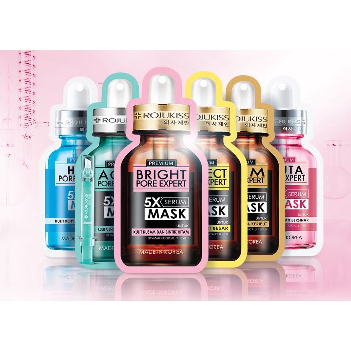 Rojukiss Bright Pore Expert 5X Serum Mask - Size: 25 ml / Masker Rojukiss Mask Bright Pore
