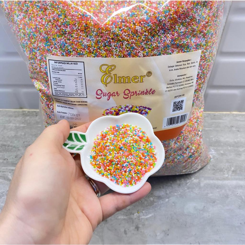 

SPRINKLE WARNA WARNI / GULA BUTIR WARNA WARNI / SUGAR SPRINKLE / SPRINKLE / TABURAN CORN FLAKE / TRIMIT WARNA WARNI
