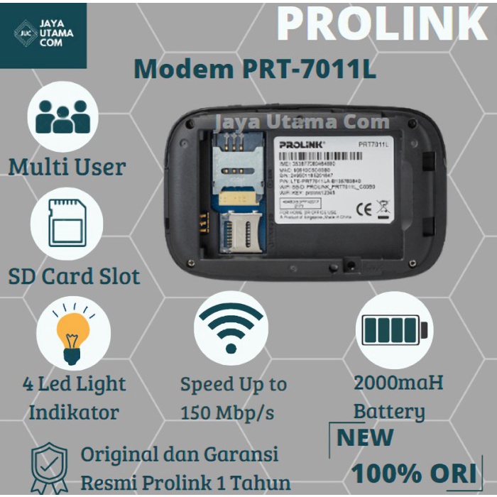 Modem MIFI / WIFI 4G Prolink PRT7011L