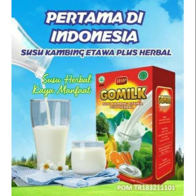 

Susu Gomilk (GOMILK SUSU KAMBING ETAWA PLUS HERBAL tanpa bau amis)