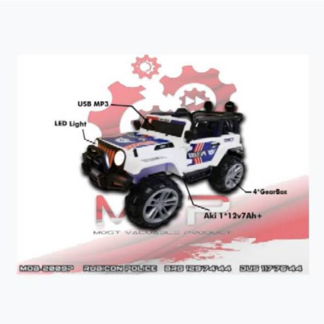 Mainan anak mobil aki anak JEEP PREDATOR (JNE JTR)