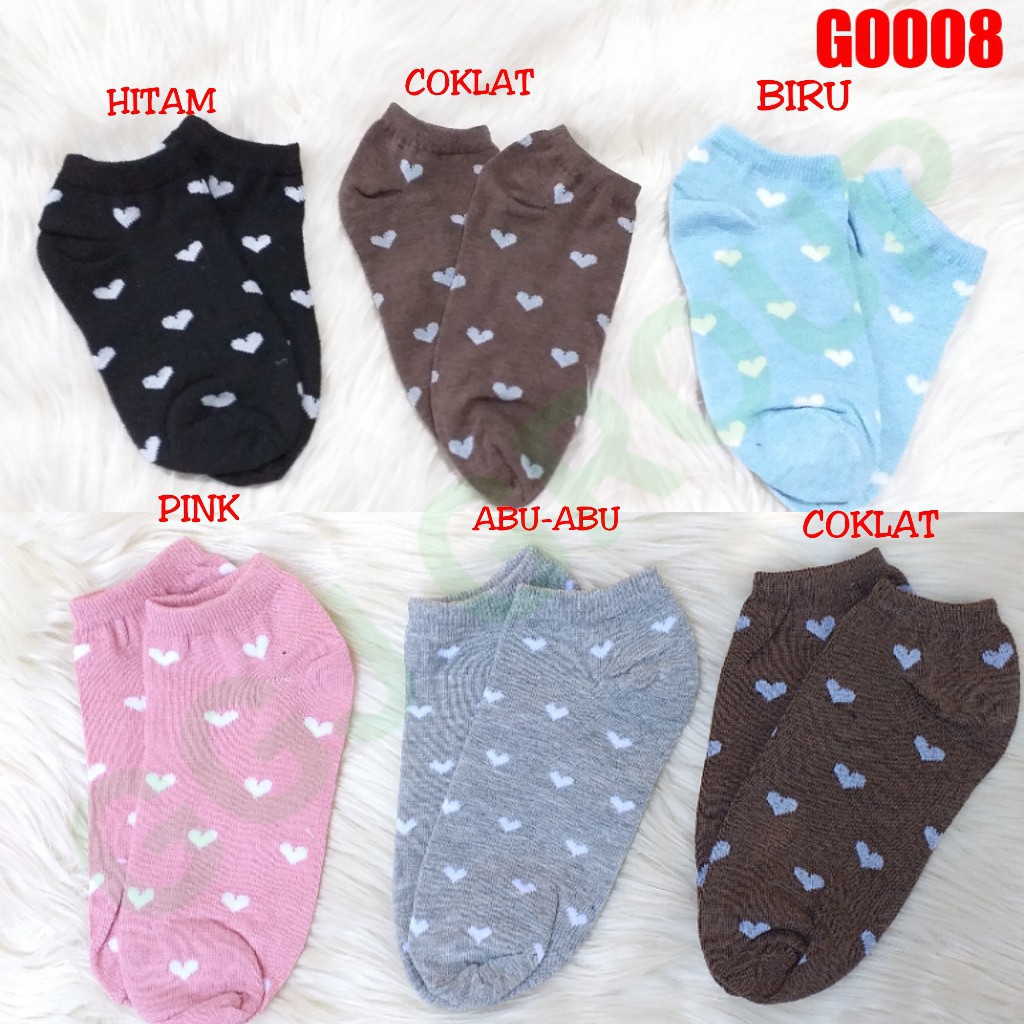 Kaos kaki Ankle Socks Pendek Love Kaos Kaki Motif Love Kaos Kaki Murah