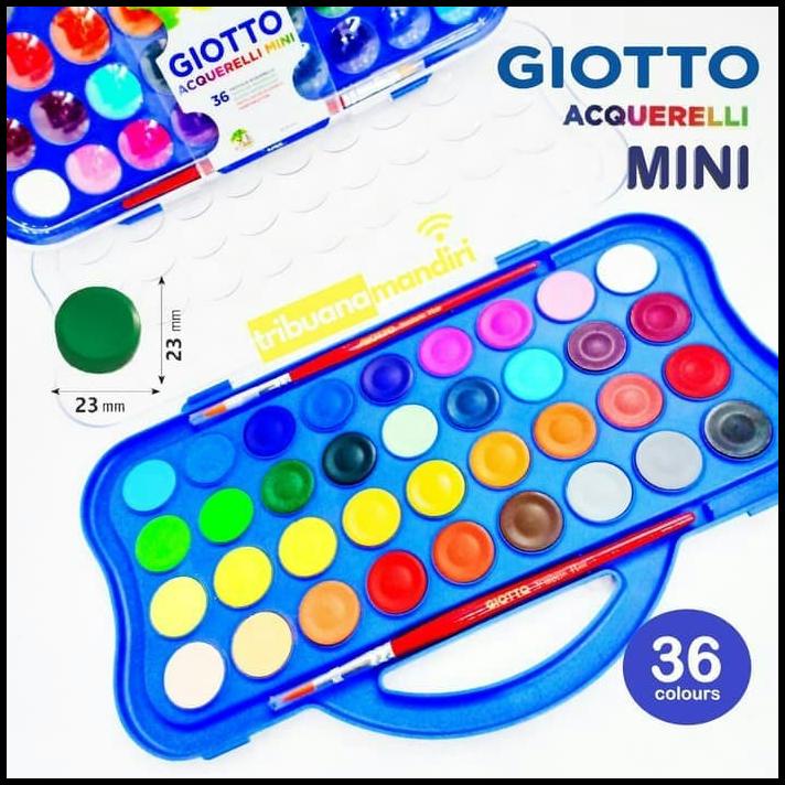 

Giotto Acquerelli Mini 36 Warna Watercolor Cat Air Watercolour Anak