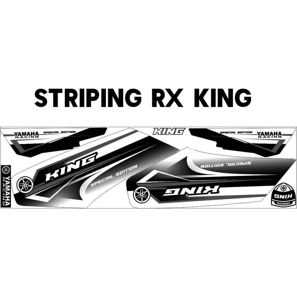 STRIPING MOTOR BUAT YAMAHA RX KING MOTIF RACING LIS VARIASI RX KING STRIPING CUSTOM