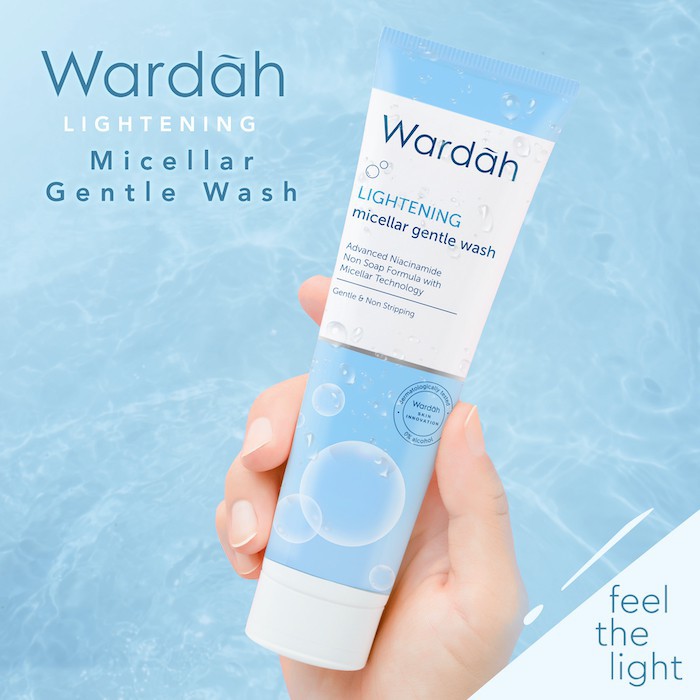 Wardah Lightening Micellar Gentle Wash 50ml &amp; 100ml