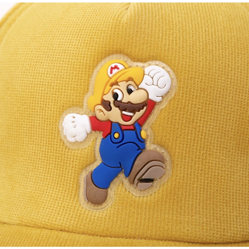 Topi Baseball Anak Bayi Balita Model Mario Bahan Lembut Import