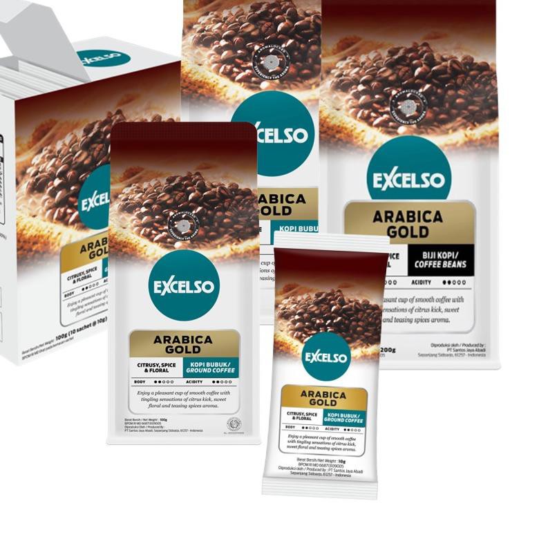 

Termurah!! KODE-655 Excelso Arabica Gold 200 gr - Beans / Biji