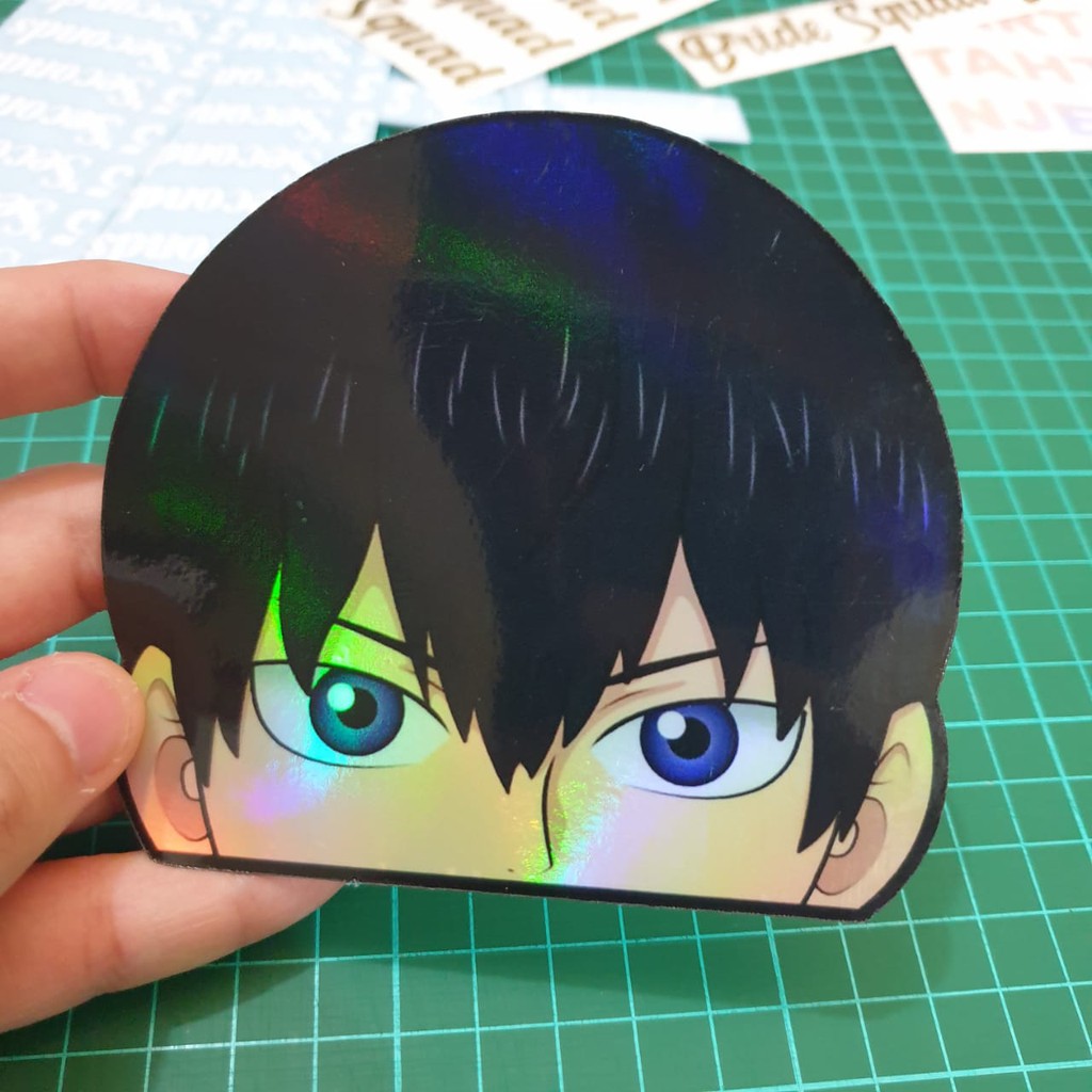 

Sticker Hologram Anime - PSH77 - Besar - Haikyuu - Kageyama