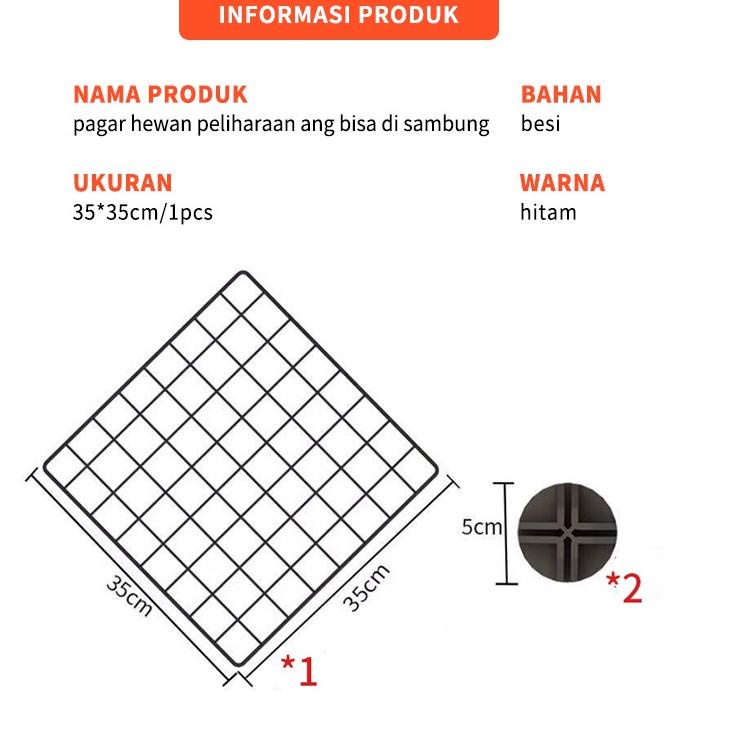 (D-IYY} (✔} olla Pet Cage Stackable Pet Fence 35*35CM-DIY Pet Cage For Dog Cat-DIY Pet Metal Wire Ke